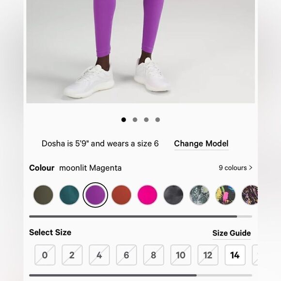 Lululemon Wunder Train High-Rise Tight 28" size 12 NWT - Picture 6 of 7